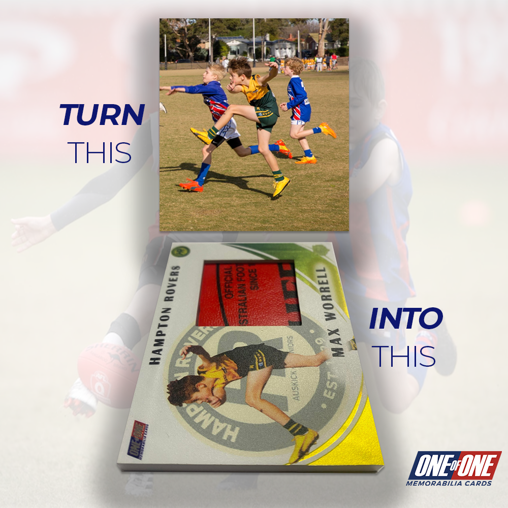 "Trade in Style with 1of1 Custom Trading Memorabilia Cards"