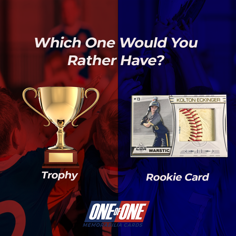 "Make Your Mark with 1of1 Personalized Memorabilia Cards"