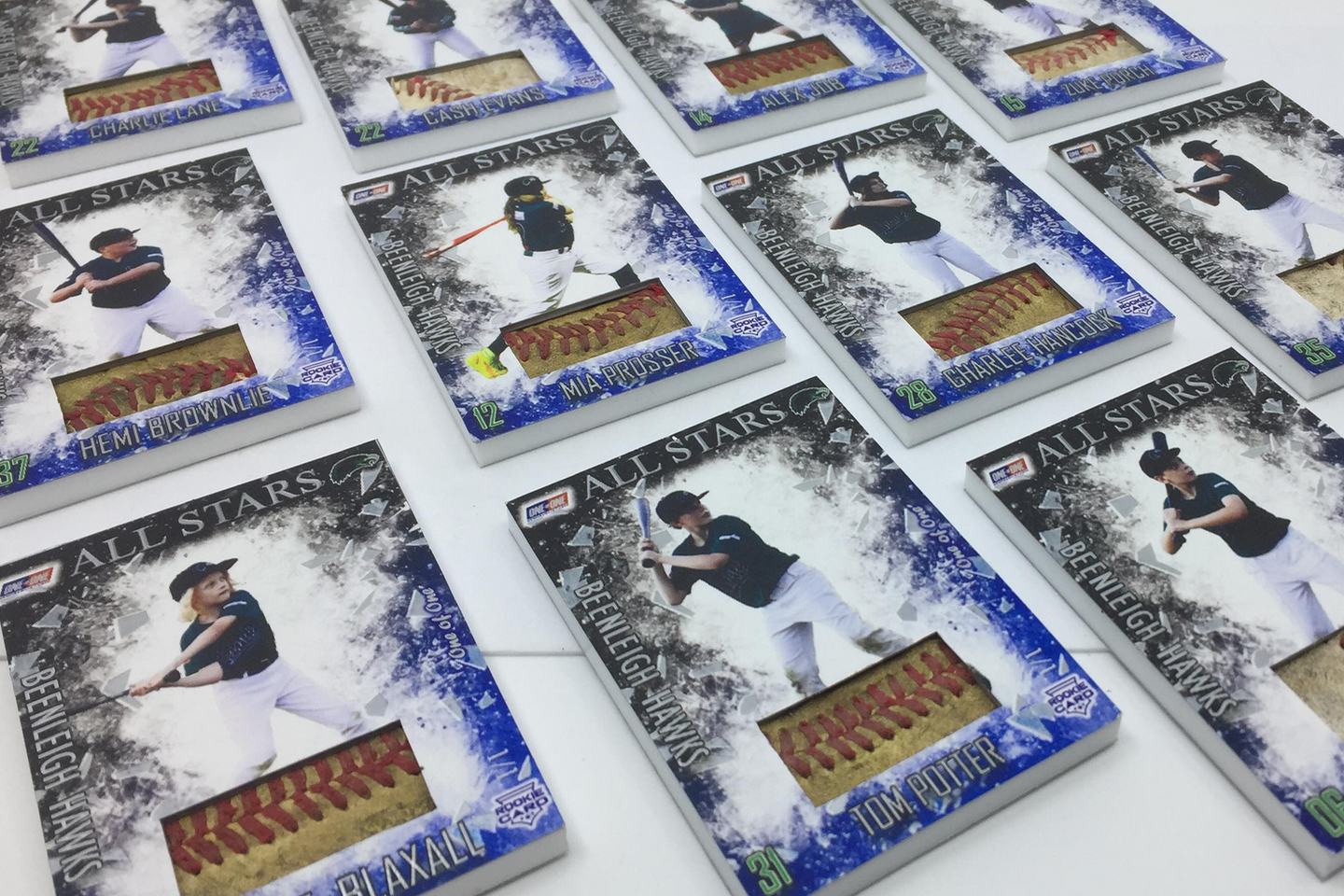 Custom team cards